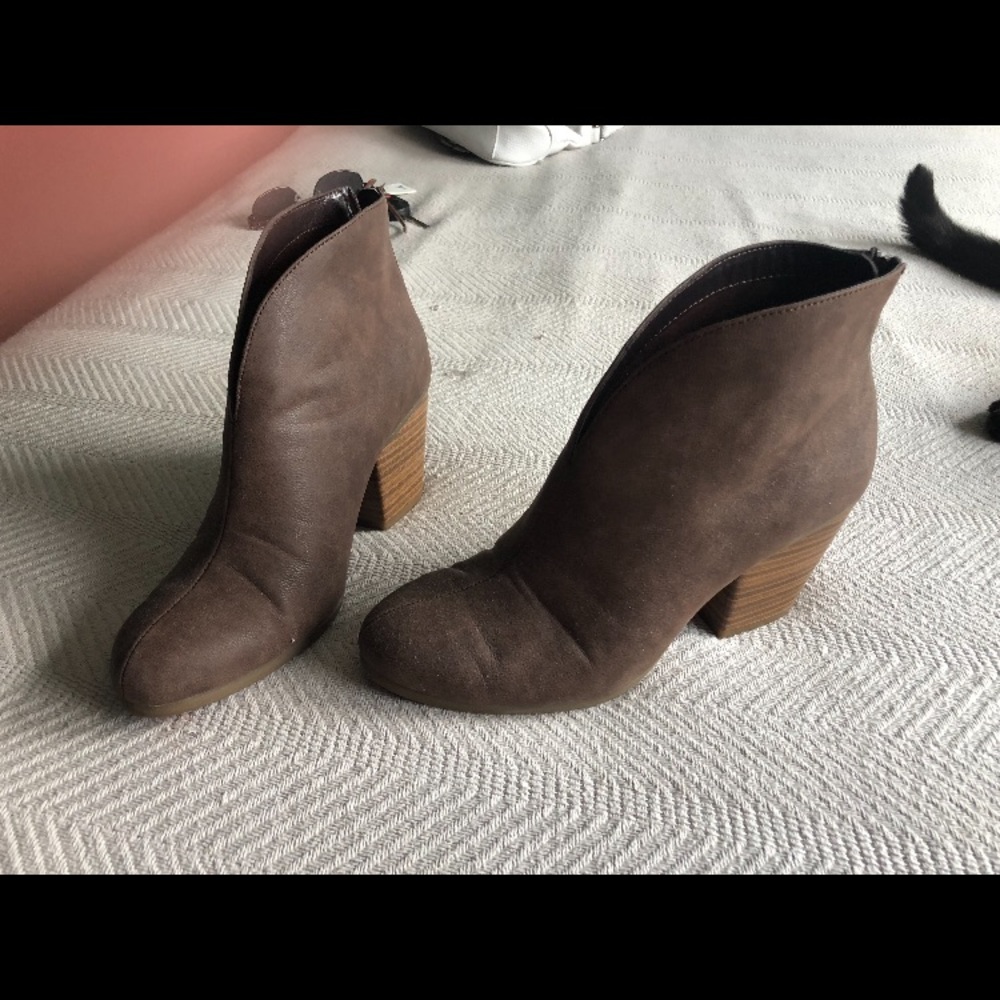 Brown booties